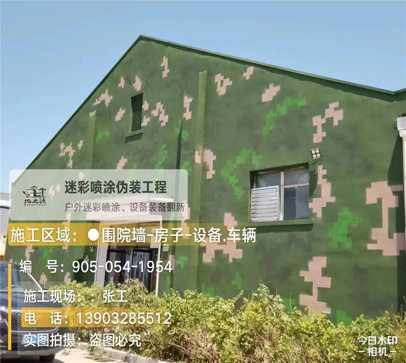 赣州外墙数码迷彩漆施工报价清单（100㎡标准墙面测算）